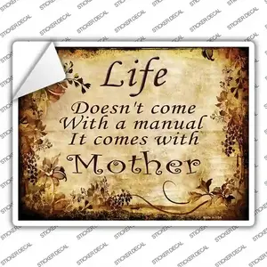 Doesnt Come With Manual Novelty Rectangle Sticker Decal