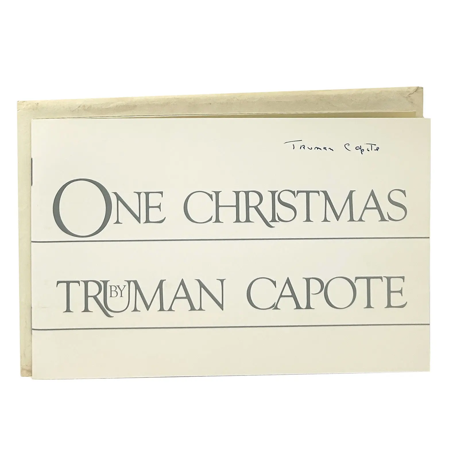 One Christmas, Truman Capote. Signed First Separate Edition.