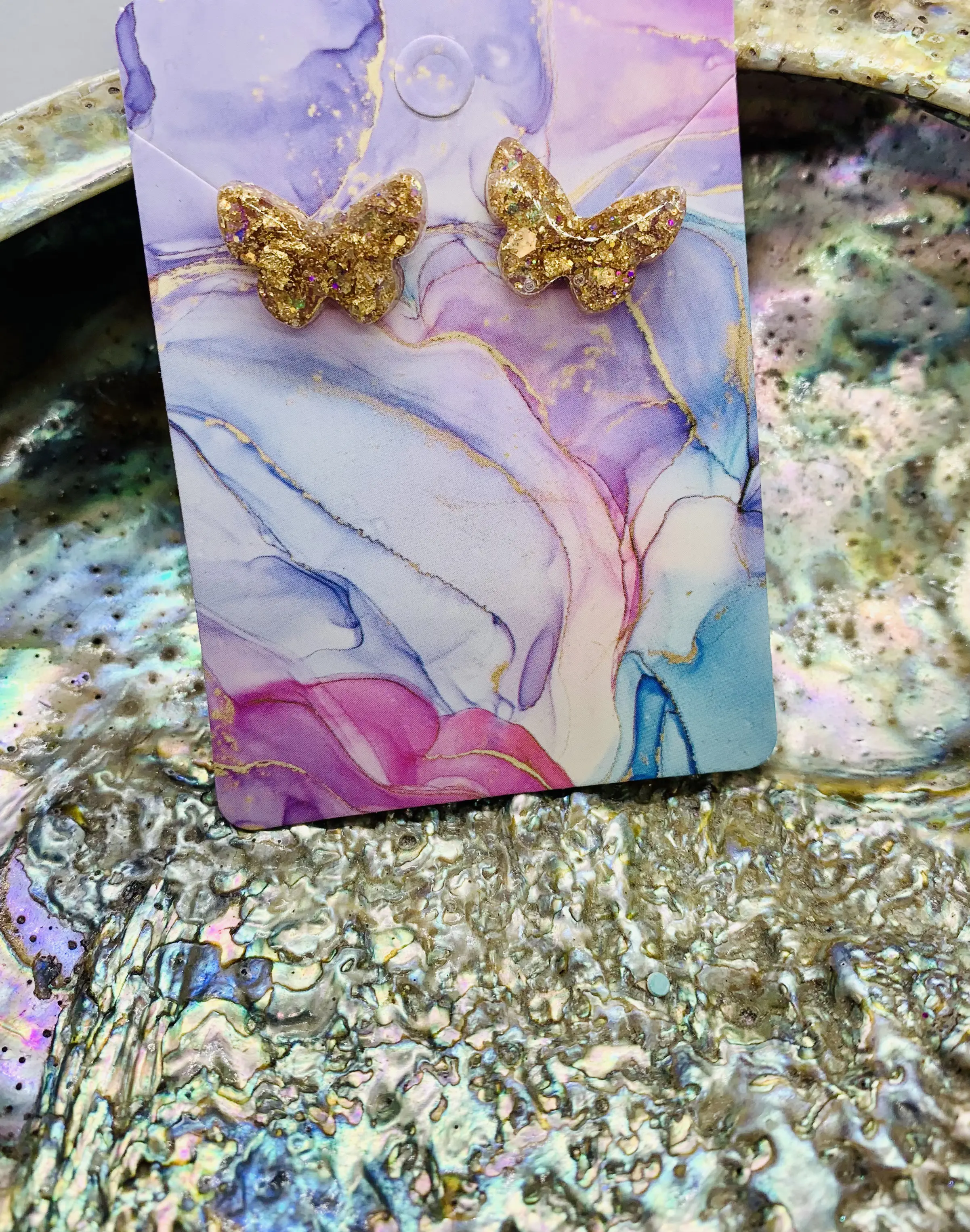Stylish Butterfly Stud Earrings - Choose from multiple Colors