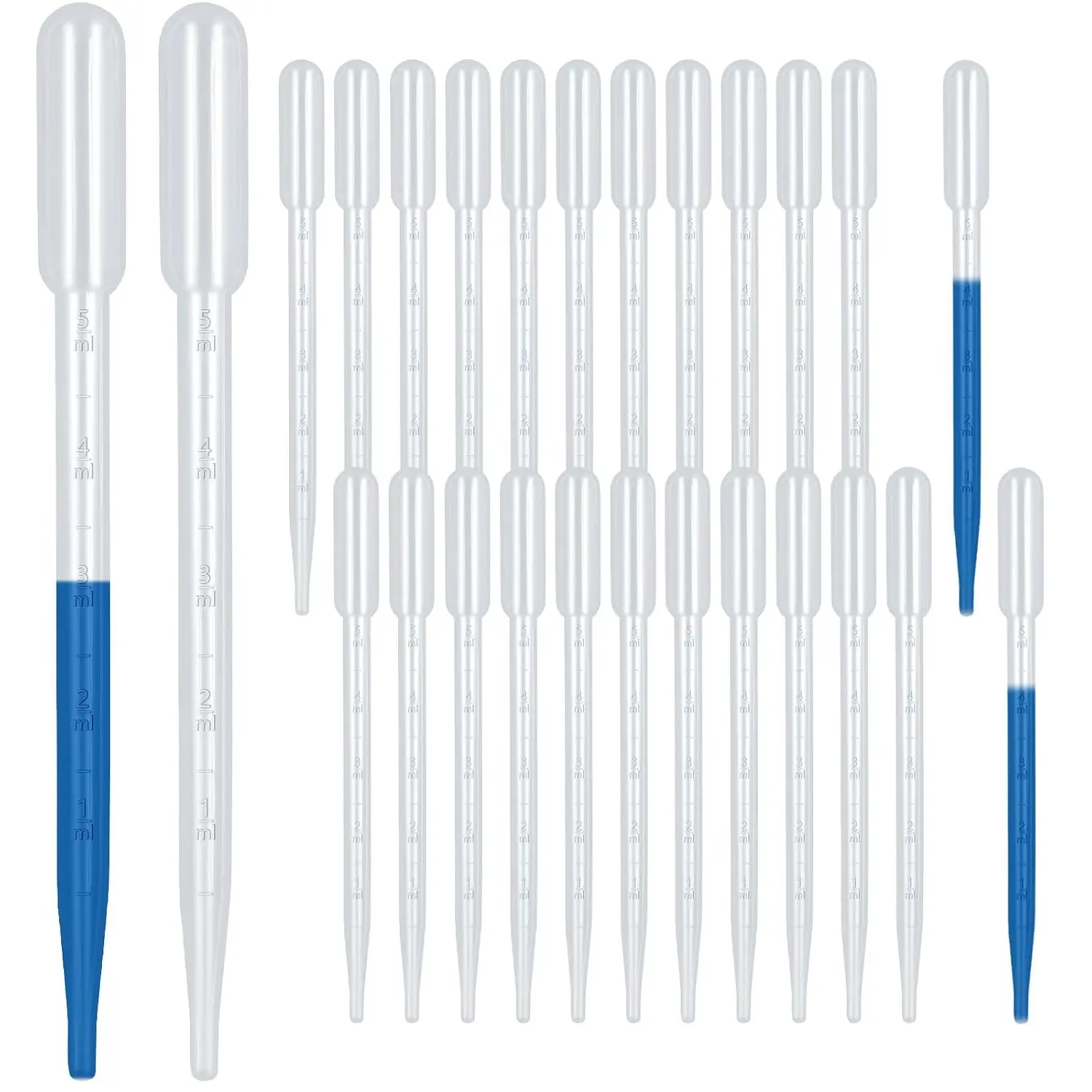 60Pcs 5ml Plastic Transfer Pipettes Disposable Dropper for Oil | Eyedropper, Water Droppers Pipette, For Craft Lab Resin Paint