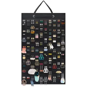 Earring Holder Organizer  Hanging Earrings Storage Display Holds Up To 300 Pairs For Women Girls-black 1 Pack