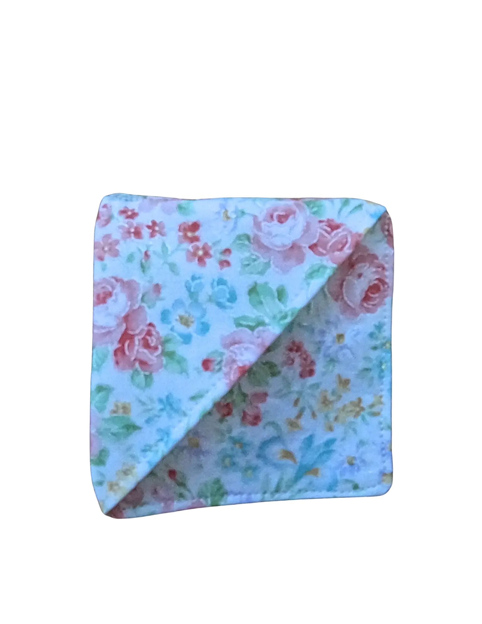 Pink Floral-Fabric Bookmark