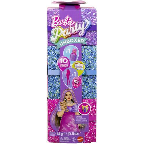Mattel - Barbie Party Unboxed Glam Party Series Pink Sparkle Doll & Accessories  [Collectible Figurine/Statue/Bust] Paper Doll