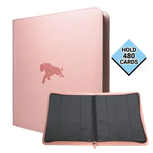 480-Pocket Trading Card Binder | 12-Pocket Premium Faux Leather Card Album with Advanced Protection, Ideal for TCG, Game Cards & Sports Cards, Perfect Gift for Christmas, Birthdays, Thanksgiving