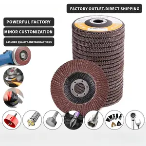 Karon 10PC Flap Sanding Discs 60 80 120 Grit Grinding Wheels Blades for Angle Grinder Power Tool Accessories