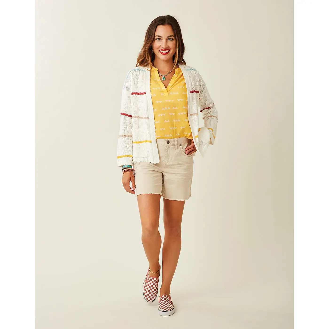 Kirby Cardigan: Cloud Multi Stripe - FINAL SALE