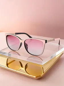 Fashionable Women's Polarized Sunglasses, Trendy Versatile UV Protection Shades, Ideal for Outdoor Driving Travel Beach, Trendy Beach Eyewear