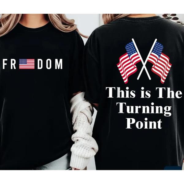 CK Red Freedom Shirt 2-Sided, We Wear Red Oct 14th American Hero Tee, HPBD CK Shirt, A True Patriot
