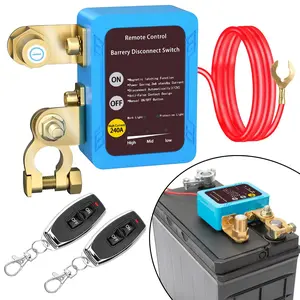 DaierTek Remote Battery Disconnect Switch 6V-13.2V 240A Kill Switch Automotive Cut Off Switches for Car Truck RV Boat