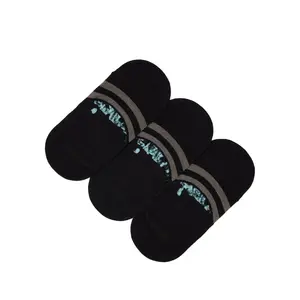 Classic No Show Socks Black 3 Pack