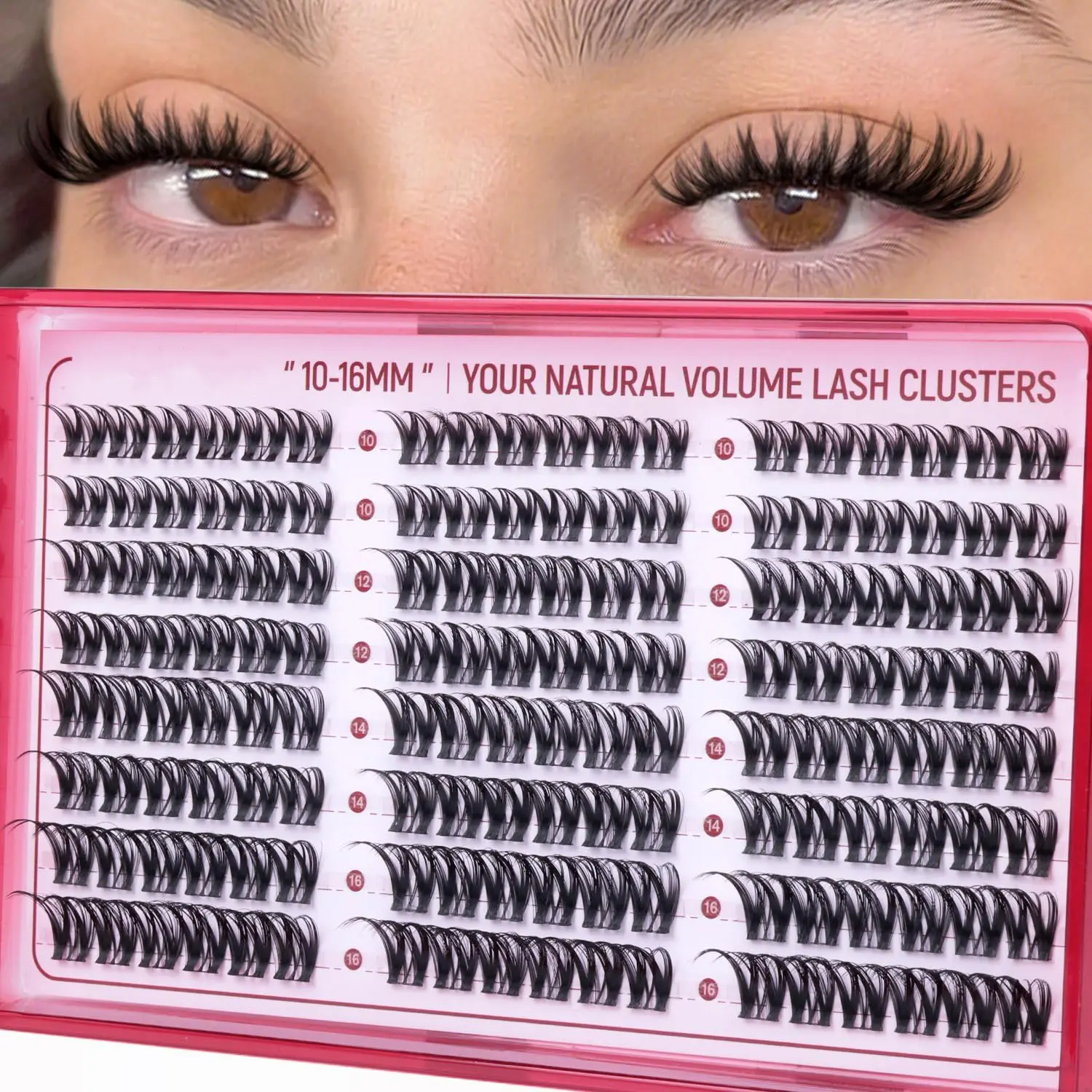 Dramatic Eyelash Clusters, Fine Eyelash Clusters 10-16mm, Dense Clustered Lashes, Realistic Fox Fur Curled Lashes, Spider Single Fiber Lash Extension, Volume Curl Lashes, Fluffy Eyelash Clusters, Lengthening Volumizing Lashes, Makeup Lash Clusters