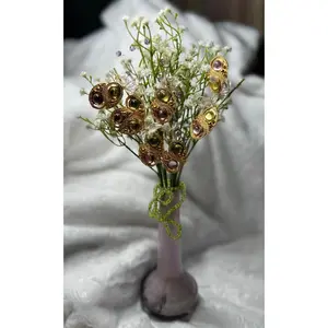 Blissful Button Tree 36 / Button Flower Bouquet / Faux Potted Plant / Home Decor / Artificial Flowers