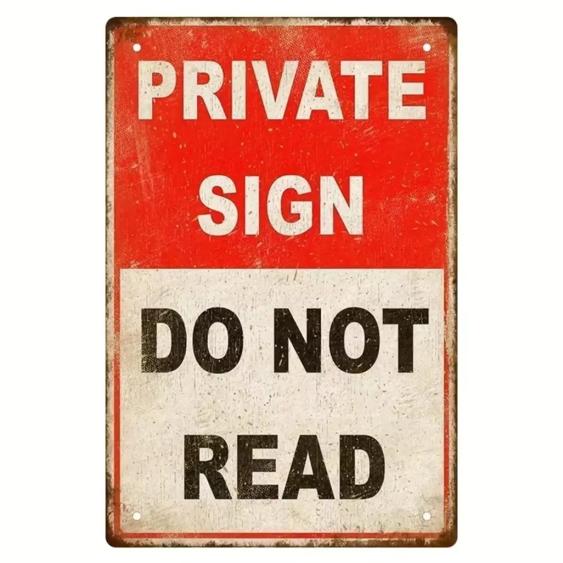 Vintage Metal Sign, Signage, Private Sign, private property signs, Funny Sign, Decorative Sign, Wall Art Decor, Home Decor, Americana Decor, Garage Decor, Garden Decoration, Yard Sign, Rustic Farmhouse Design
