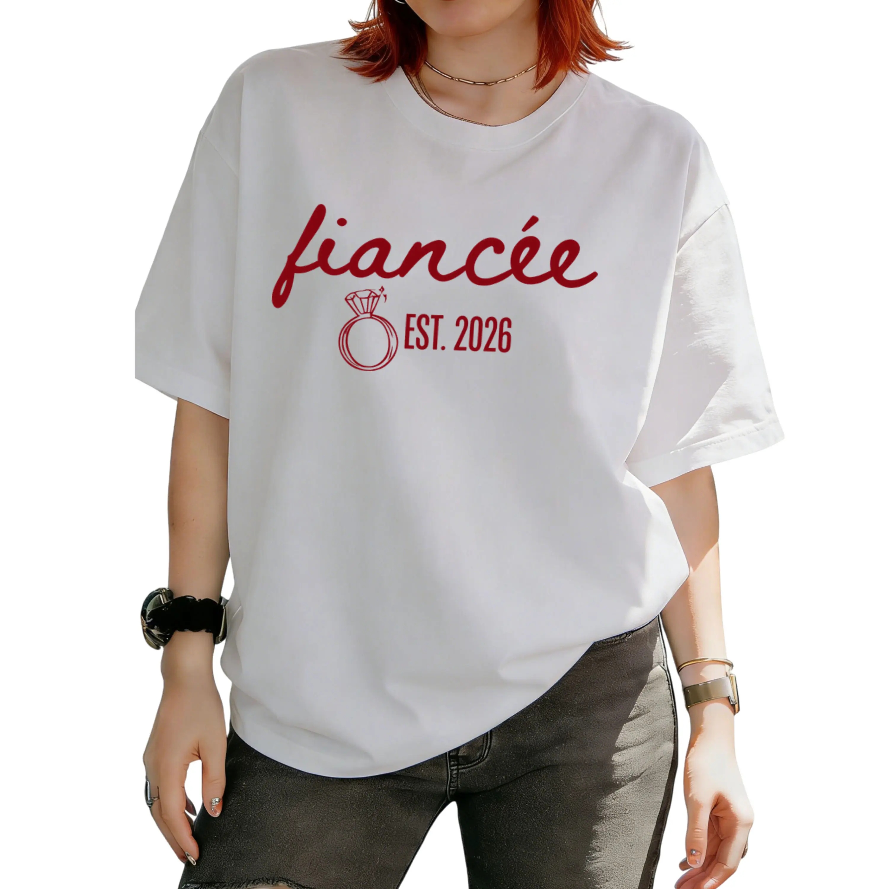 Fiance and Fiancee Shirts, 2026 Engagement Shirt, Future Mr. and Mrs. Shirt, Engagement Gift, Fiance Shirt, Gift for Fiancee, Easy Care, Machine Wash Safe, Perfect Fit, Ultimate Comfort