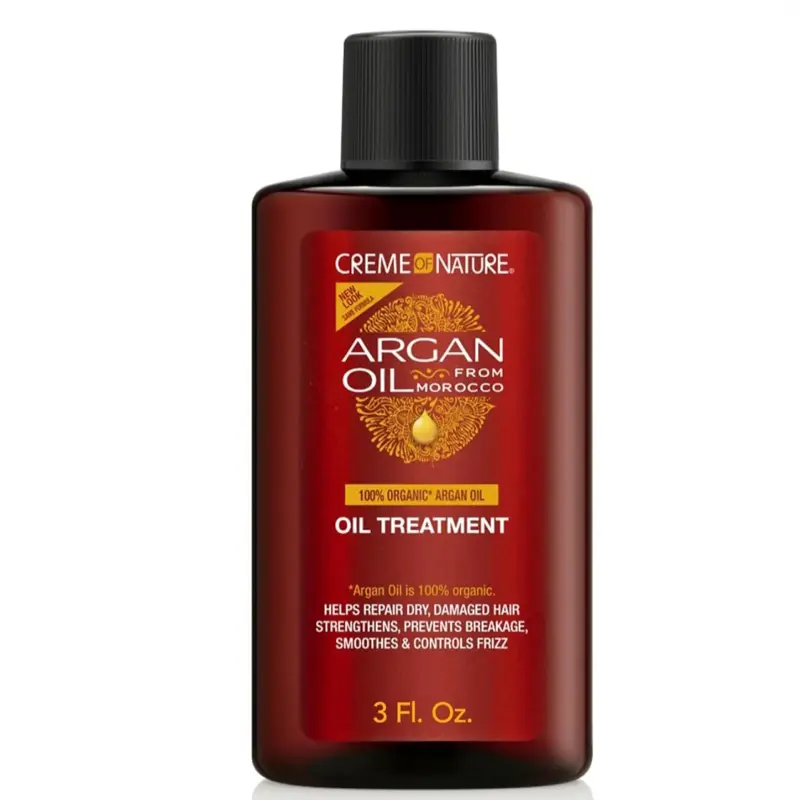Creme Of Nature Argan Oil Serum - Infused with Argan Oil, Hydrating Gentle Nourishing Treatment for Natural Beauty, Daily Care & Revitalizing Skincare Use, Oil Treatment, Organic Argan