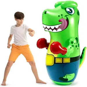 JOYIN Inflatable T.rex Dinosaur Bopper 47 Inches, Bop Bag Inflatable Punching Toy, Kids Punching Bag with Bounce-Back Action