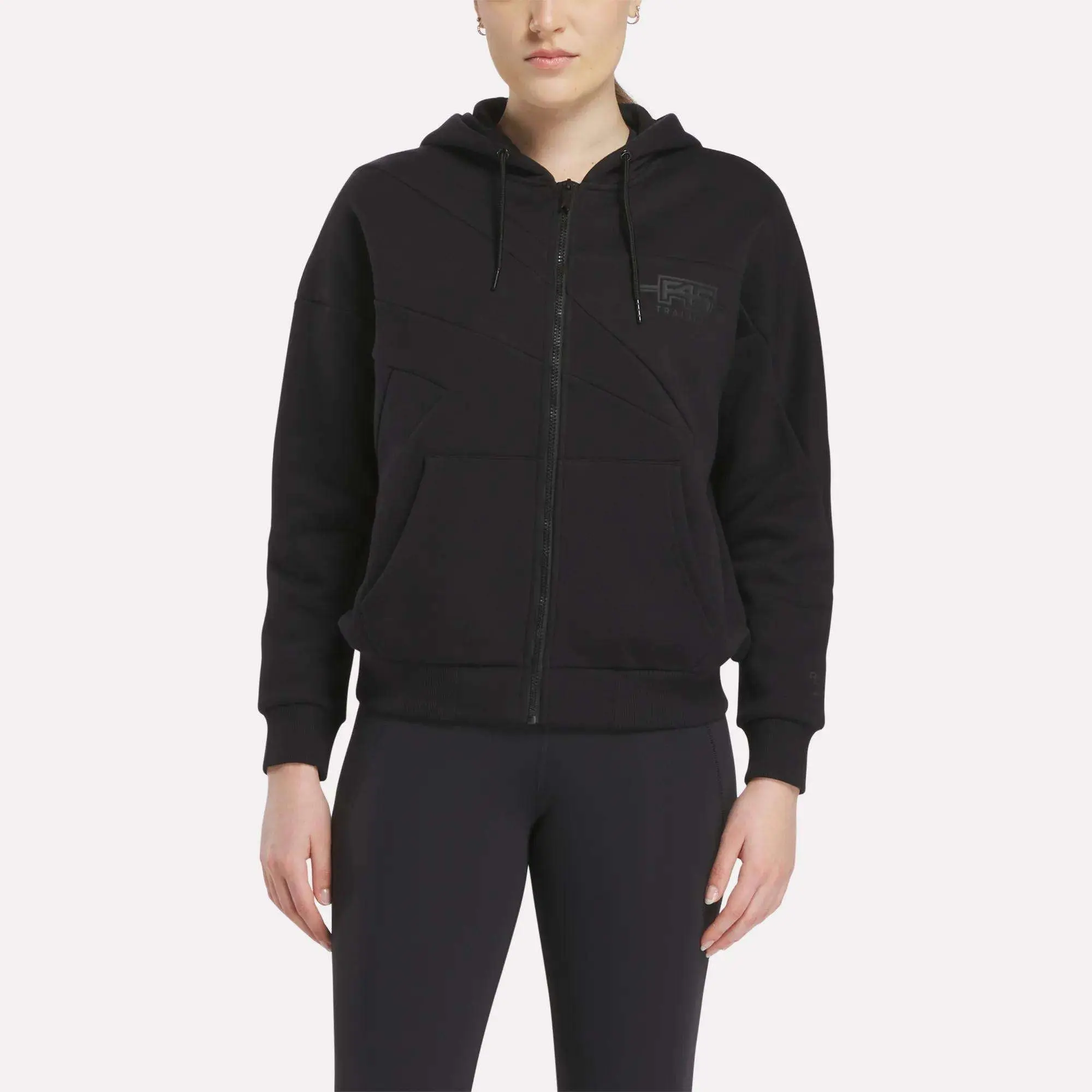 Women's Reebok x F45 Training Relaxed Zip Hoodie Women's Reebok x F45 Training Relaxed Zip Hoodie