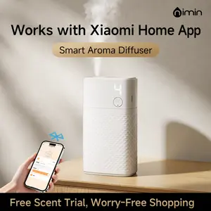 Nimin Automatic Aroma Diffuser Compatible with Xiaomi Home App Essential Oil Fragrance Diffuser Long Lasting Room Freshener for Home Bedroom Living Room