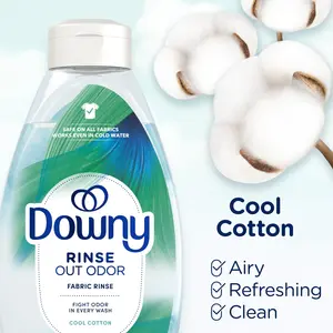 Downy Rinse & Refresh Laundry Odor Remover & Fabric Softener, Cool Cotton, 25.5 fl oz