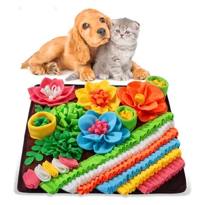 Pet Slow Feeder Mat, Dog Snuffle Pad, Cat Food Blanket, Scent Training Toy, Durable & Easy Clean, Indoor Interactive Stress Relief