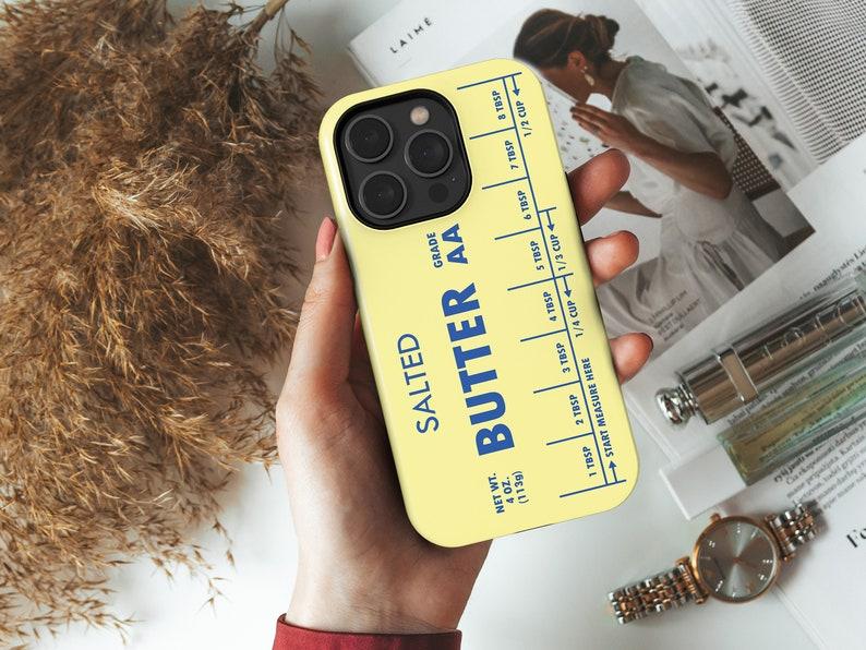 Butter Tough Phone Case, Salted Butter Tough Phone Cover, Protective Case for iPhone 16 15 14 13 12 11 Pro Plus Pro Max X XS XR iPhone 8 7 SE samsung Galaxy S24 23 24 22 21, Funny Friend Gift