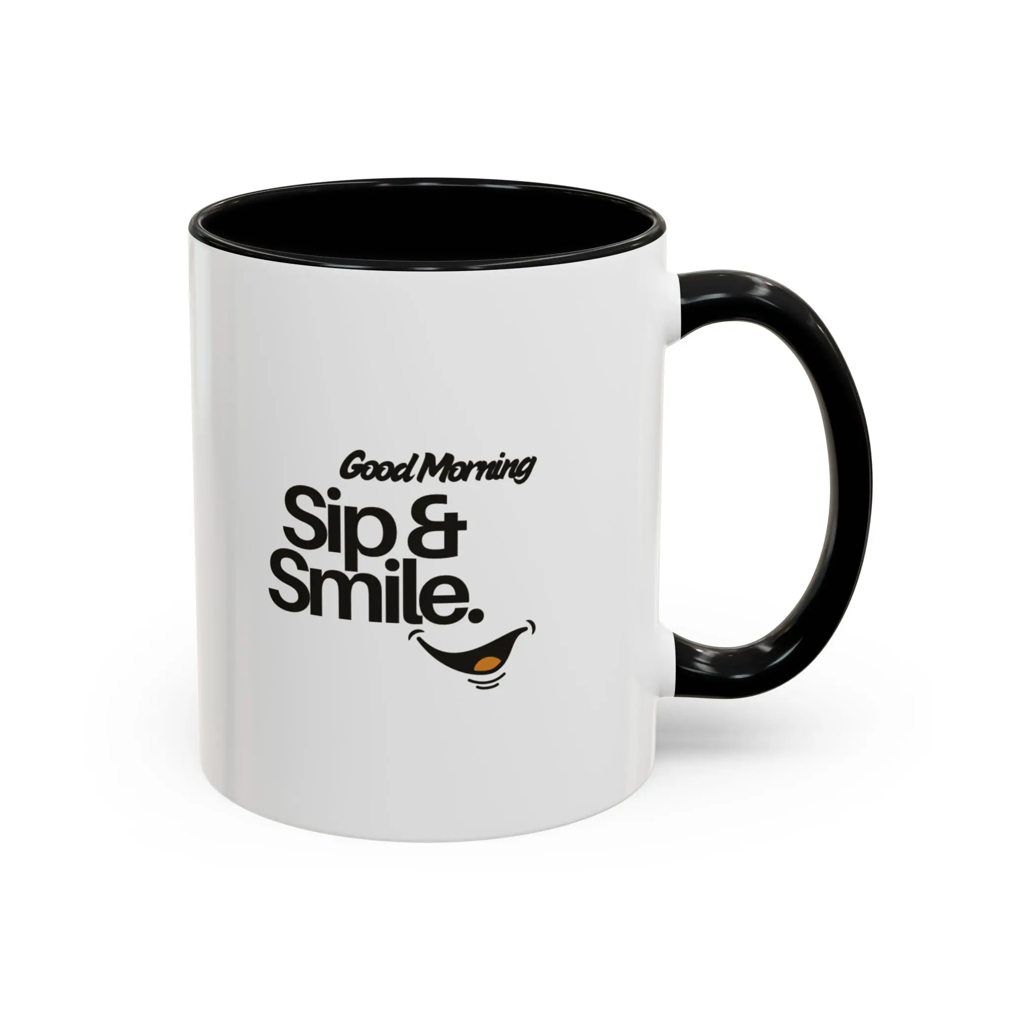 Good Morning Sip & Smile Accent Coffee Mug