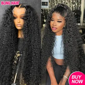 [NEW] Bling Hair Deep Wave 13x6 HD Lace Frontal Wig Water Wave HD Transparent 13x4 Deep Curly Lace Frontal Human Hair Wigs For Women TikTokShopHolidayHaul summervibes