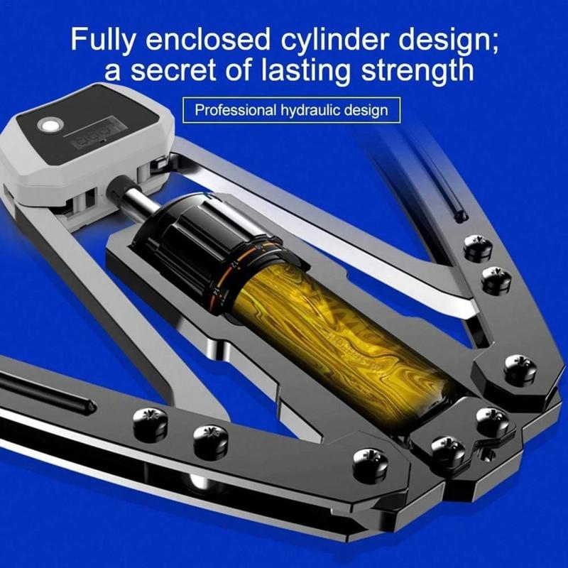 Hydraulic Power Twister | Adjustable Workout Equipment (22–440lb) for Tricep, Chest, Arm & Full Upper Body Strength | Smart Rep Counter & LIFETIME SUPPORT Resistance Hand Grip Exerciser