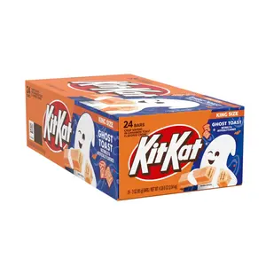 KIT KAT Ghost Toast Cinnamon Toast Flavored Creme Wafer Bars, Halloween Candy Packs, 3 oz (24 Count)