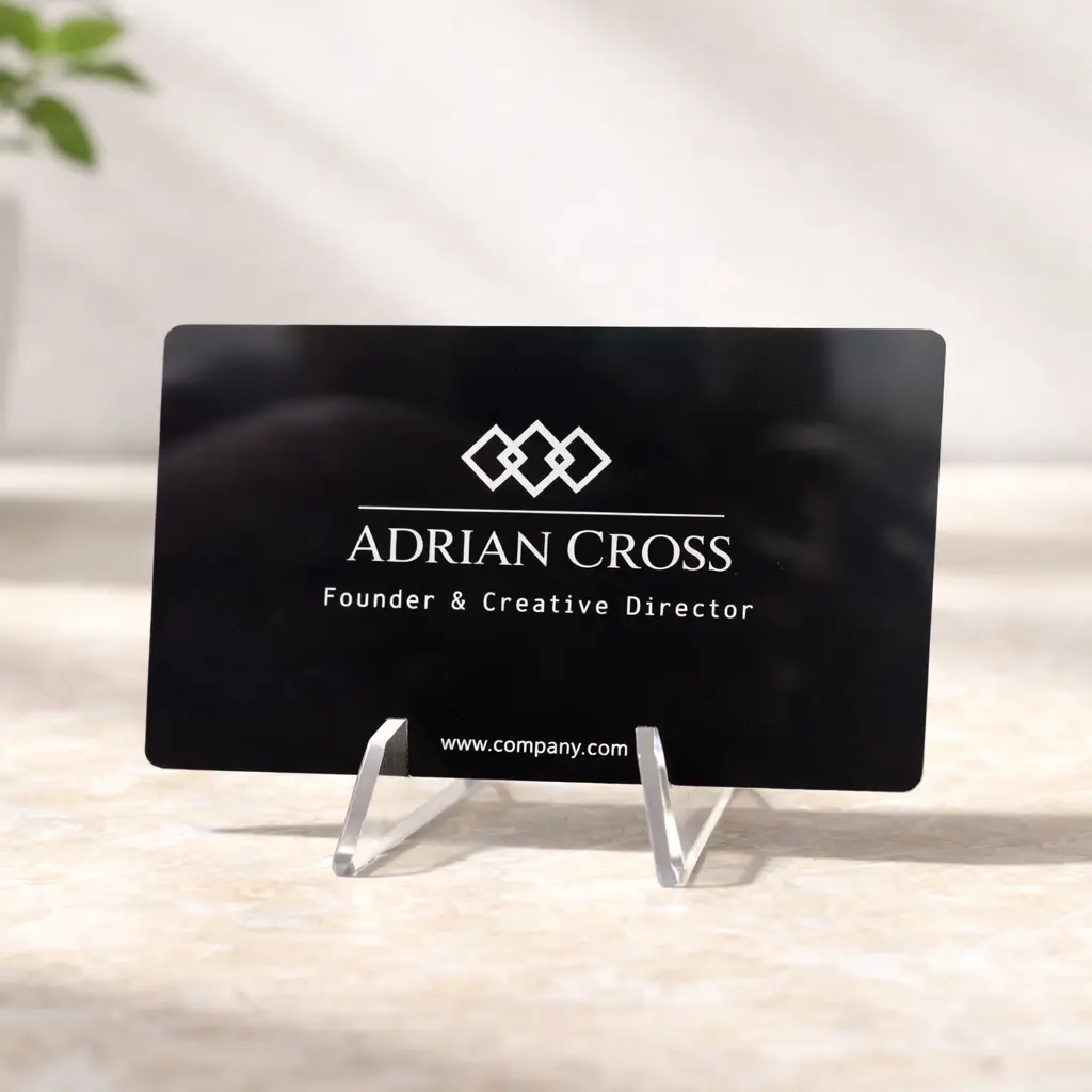Premium Laser Engraved Metal Business Cards - Custom Luxury Engraved Cards for Entrepreneurs & Business Owners - Multiple Color Options - Single or Double-Sided