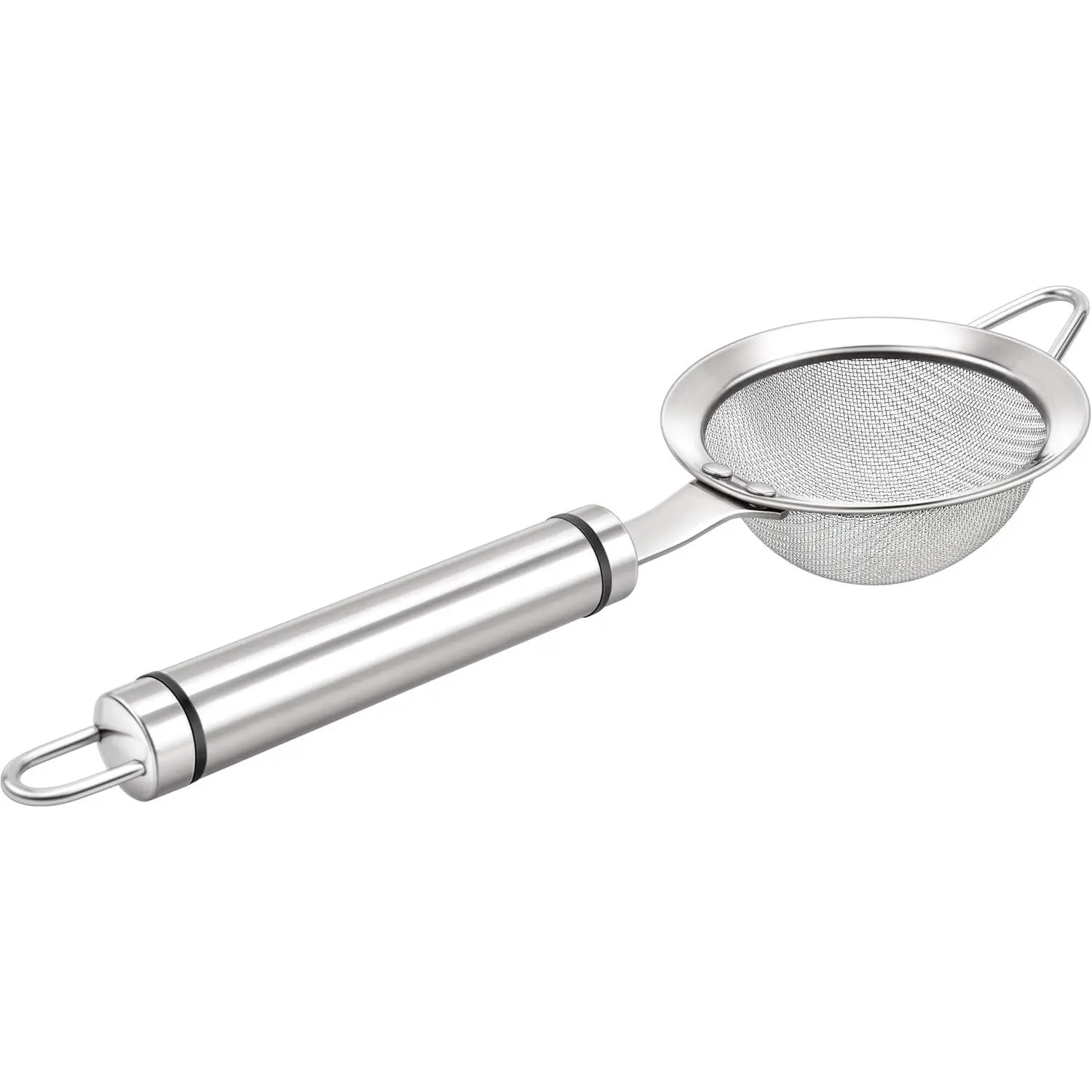3.3inch 304 Stainless Steel Fine Mesh Strainer for Kitchen, Colander-Skimmer with Handle, Metal Sieves Sifters