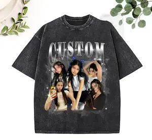 Custom Bootleg T-Shirt, Y2K Chrome Graphic Tee, Personalized Your Picture 90s Rap Tee, Custom Photo Collage Shirt, Vintage Gift For Girlfriend Shirt, Retro Streetwear Top