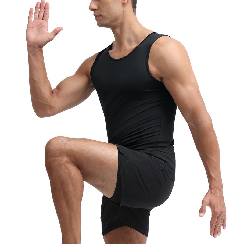 Magcomsen 1/2 Pack Men's Compression Tank Top Sleeveless Sports Shirt Gym Body Shaper Slimming Undershirt Magcomsen 1/2 Pack Men's Compression Tank Top Sleeveless Sports Shirt Gym Body Shaper Slimming Undershirt