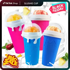 Slushie Maker Cup, Magic Quick Frozen Slushy Cup Cooling Cup Squeeze Cup Slushie Maker, Homemade Milk Shake Ice Cream Maker Turn any Drinks into Slushie