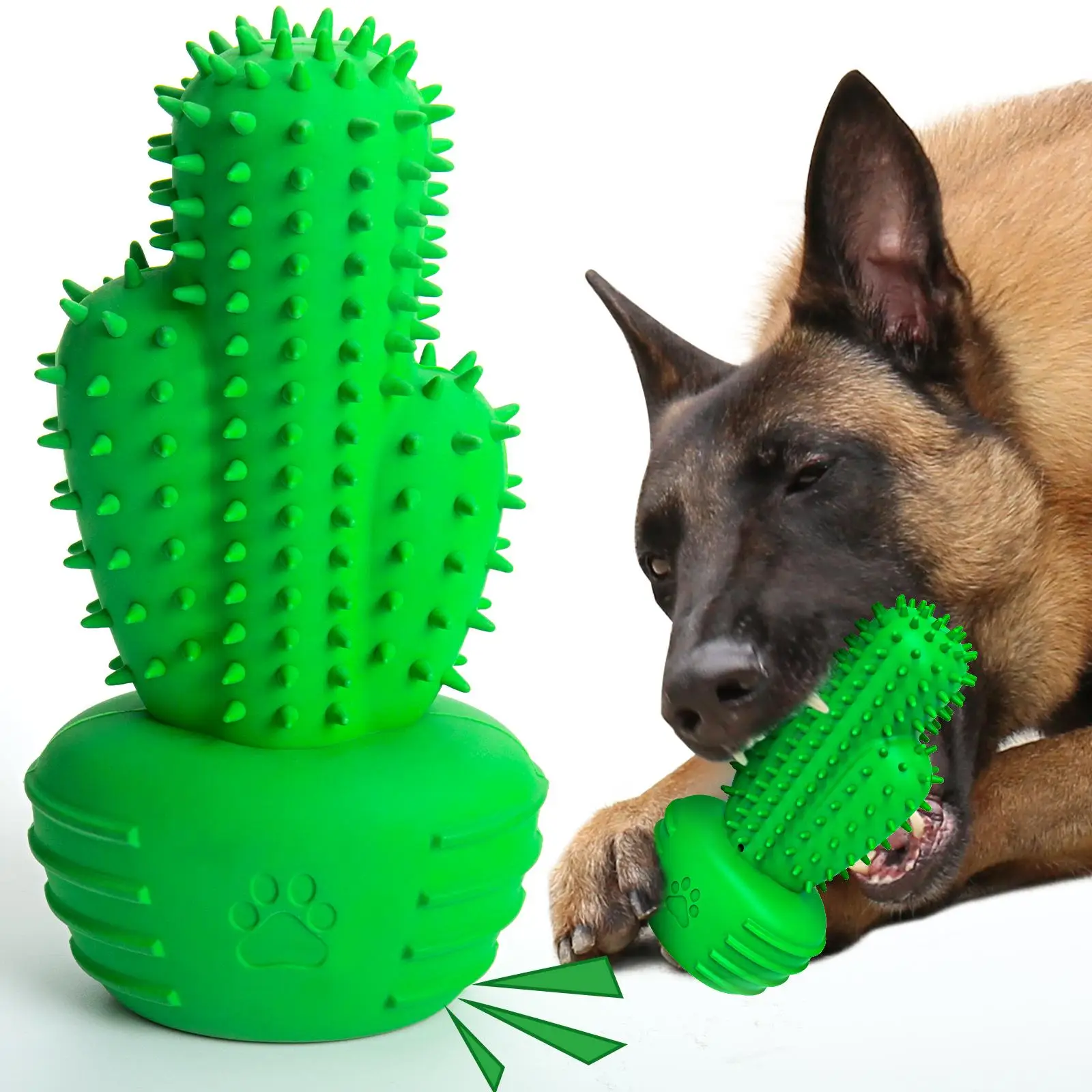 Cactus Shaped Dog Chew Toy, Pet Teeth Cleaning Toy, Pet Teeth Grinding Paw Toy, Pet Supplies