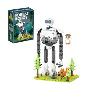 Forest Robot Building Block Sets, Wilderness Scene Model Toy，Collectible Birthday Gift For Kids，895 Pcs