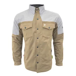 SoftShell Reflective Khaki Eclipse Winter Jacket for Men - with Pads
