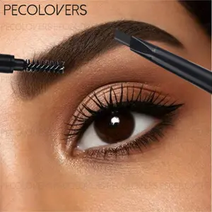 1pc Double-Headed Longwear Brow Definer - Sweat-Proof Transfer-Resistant Core, Ultra-Smooth High-Payoff Color, Quick-Drying Smudge-Proof Wear, Natural 3D Brow & Scalp Shadow Effect, Precise & Beginner-Friendly - Eyebrow Styling Pencil