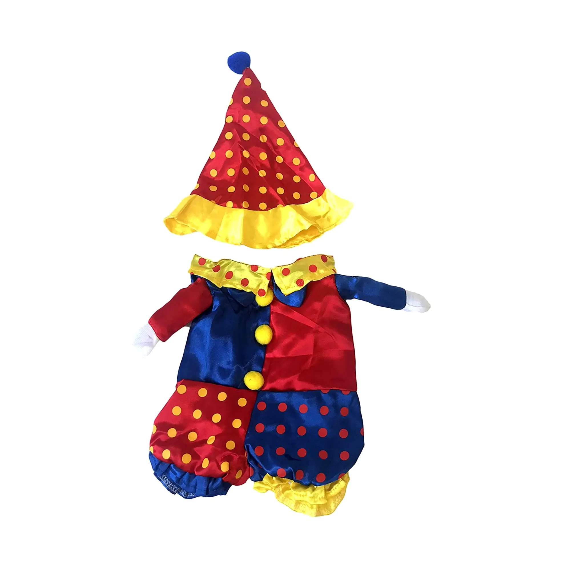 Midlee Clown Dog Costume – Fun & Colorful Pet Halloween Outfit (XXX-Large)