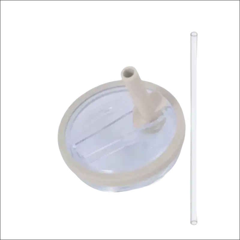 40oz Tumbler Spill-Proof Replacement Lid with Flip Straw – Beige Dustproof & Reusable