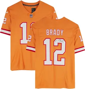 Tom Brady Tampa Bay Buccaneers Autographed Nike Vapor F.U.S.E Limited Orange Jersey - Fanatics Authentic Certified