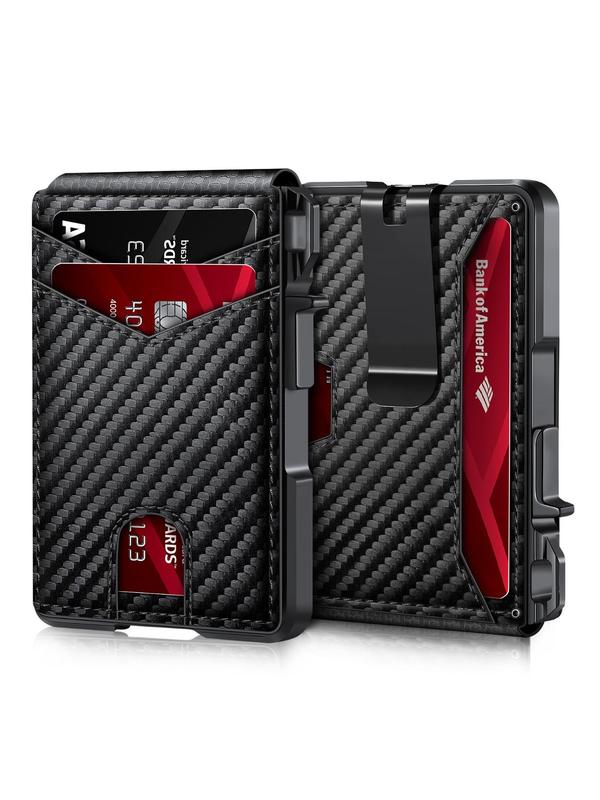 Men's Business Style Minimalist Card Holder, Rfid Card Slots, Magnetic Closure Card Holder Organizer, with Rfid Blocking, Multi Card Slot Wallet for Men for Daily Use, Pu Card Holder Men's Business Style Minimalist Card Holder, Rfid Card Slots, Magnetic Closure Card Holder Organizer, with Rfid Blocking, Multi Card Slot Wallet for Men for Daily Use, Pu Card Holder