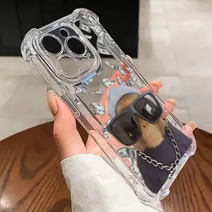 Cartoon Monkey Pattern Phone Case/for iPhone 17 Air/16 Plus/15 Pro Max/14 Pro/13/12/11 and Other Mobile Phone Cases/Suitable for Women/Men/Girls and Boys as Gifts/Ideal Accessories/Funny Gifts/SJTK6