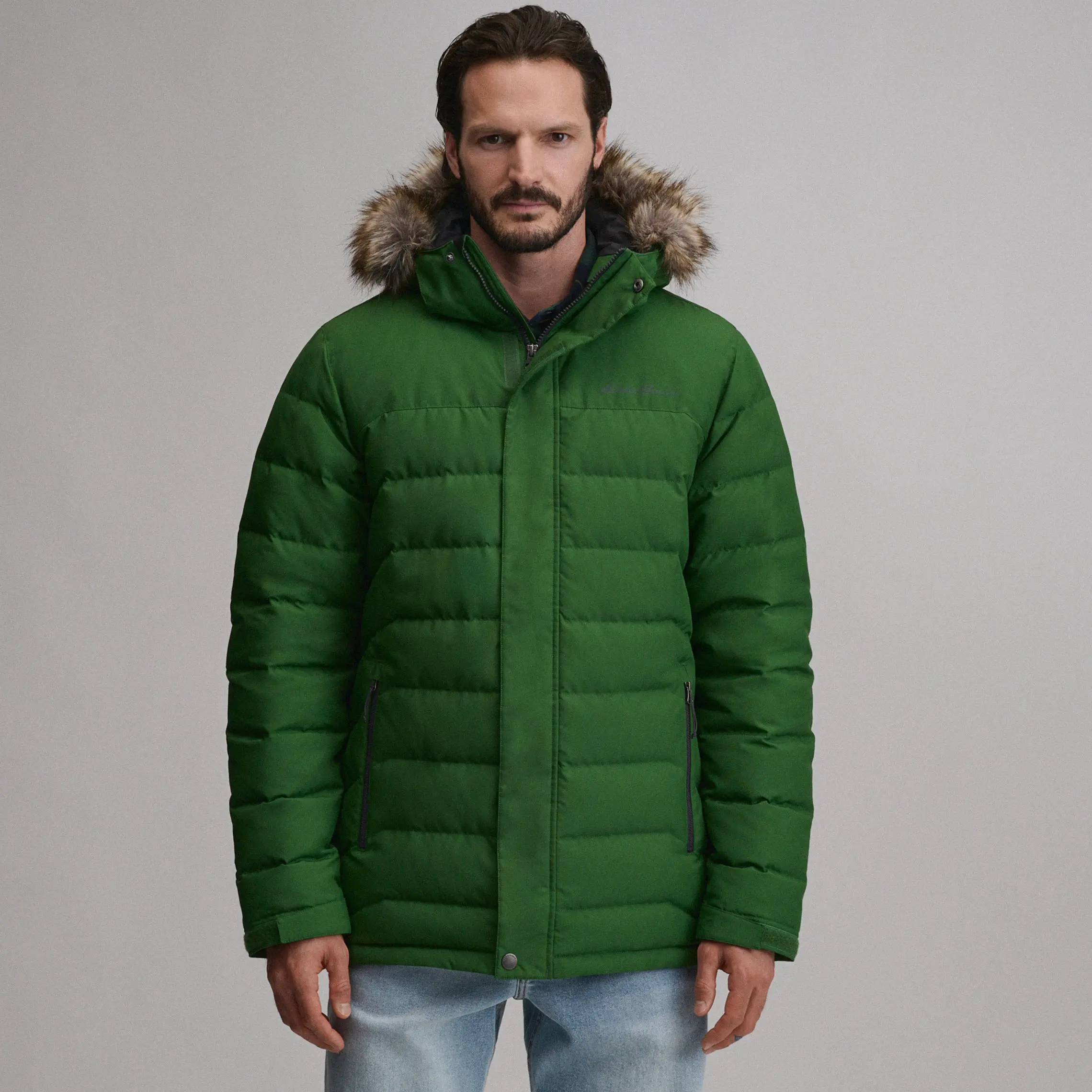 Men's Boundary Insulated Puffer Down Parka, Cold Weather Gear, Insulated Material Puffer Down Jacket, Insulated Material Men's Down Jackets