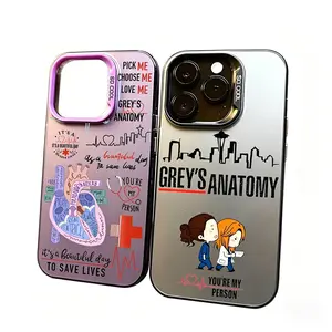 Hot Funny TV G-Grey's A-Anatomy Phone Case For iPhone 17/16/15/14/13/12/11/Pro/ProMax/Plus/Air/Xsmax/E, Featuring a Shockproof Matte Back, Anti-Fall, Slim Protection, luxury fashion, tv show Merchandise, Special Christmas And Birthday Gift for fans