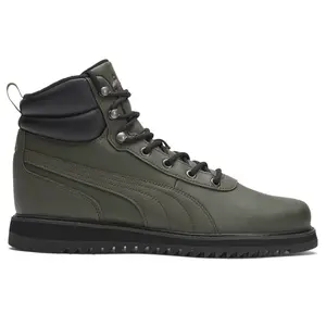 PUMA Mens Desierto V2 Leather Lace Up Casual Boots Ankle - Green