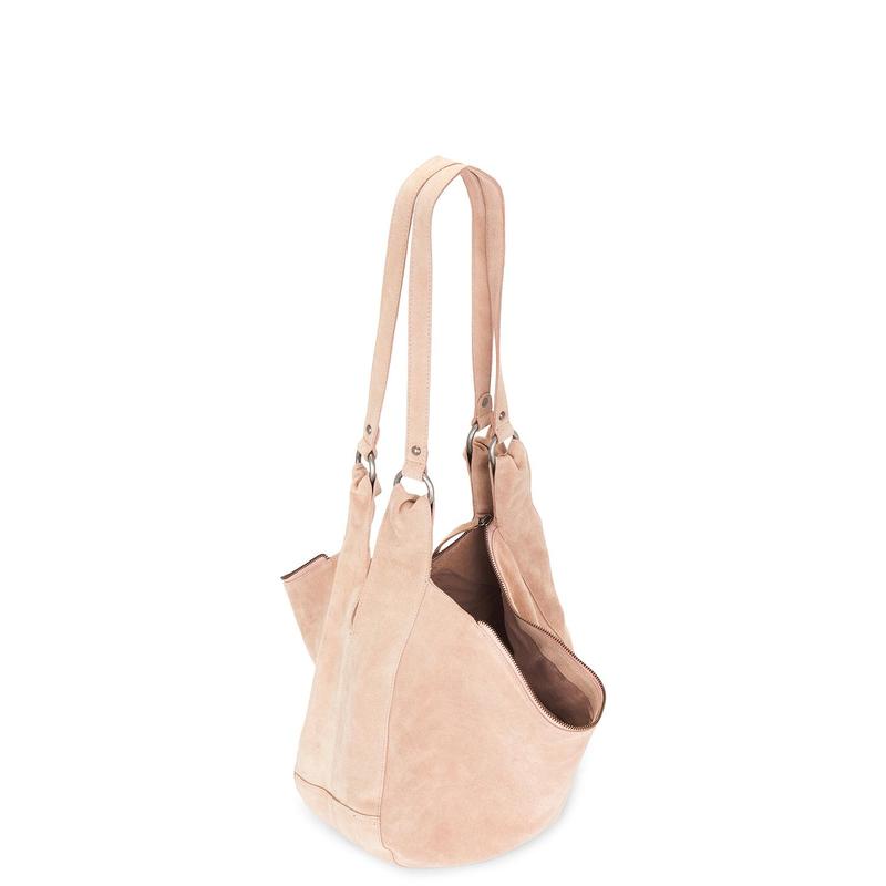 Free People Roma Suede Tote in Rust