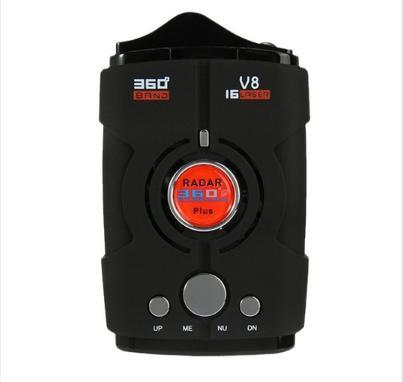 DriveAlert V8 smart car radar and laser alert detector with display screen