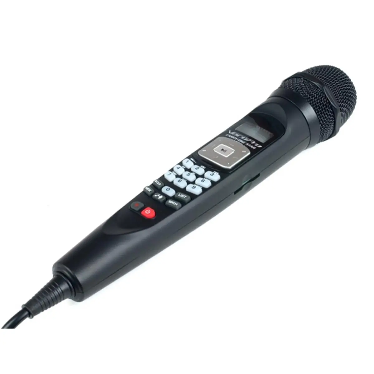 212 MAIN Wired Digital Mic - 3.5 mm Jack Plug-and-Play, Stereo Audio, AVI/MP3 Support, SD Card Slot Player, Echo Delay, Step Digital Key Control, 12V Power Adapter, Car Adapter, Karaoke Setup for Practice & Recording, 7 Step Digital Key Control