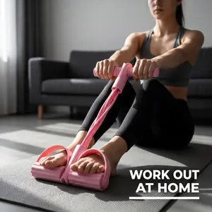 Portable Foot Pedal Resistance Band Trainer – Multifunctional Home Gym Fitness Device, Full Body Workout Equipment for Sit-Up, Yoga & Abdominal Exercise